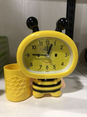Creative Cute Cartoon Pen Holder Children's Clock Multifunctional Student Bedroom Bedside Alarm Clock