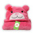 New Animal Head Cloak Children's Flannel Bath Towel Autumn and Winter Thickening Soft Hug Blanket Hooded Animal Cloak