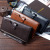 Men's Clutch Wallet Men Wallet Men's Long Type American Gold Clip Multifunctional Mobile Phone Bag Zip Small Clutch