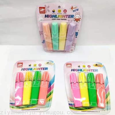 Color Fluorescent Pen Students Rough Key Points Marker Candy Color and Other Styles Fluorescent Pen