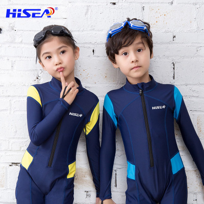 Diving Suit QuickDrying Long Sleeve Sunscreen Swimwear Children Teens Babies Cute Spliced Snorkeling Suit Men and Women