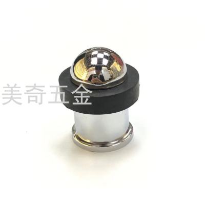 New Invisible Non-Magnetic Door Top Mute Rubber Buffer Door Stop Zinc Alloy Floor Knob Silicone Collision Avoided Door Top