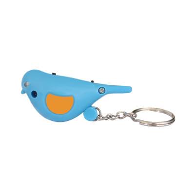 Cross-border hot style bird key finder, whistle sensor, LED keychain anti-lost device, electronic gifts, customizable