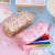 Korean Ins Large Capacity Pencil Case Cute Little Lion Stationery Box Portable Simple Stationery Case