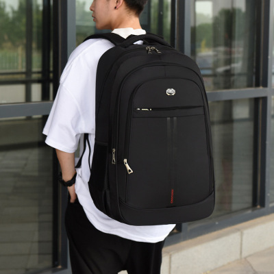 Factory Wholesale 2021 New Casual Oxford Men's Backpack Large Capacity Computer Backpack Middle School Student Schoolbag