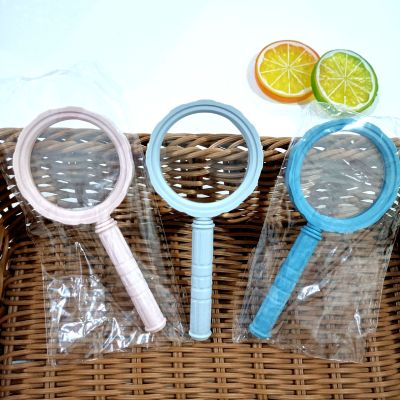 Glass Magnifying Glass Color Magnifying Glass Student Elderly Reading Newspaper Experiment Magnifying Glass 1 Yuan Gift Supply