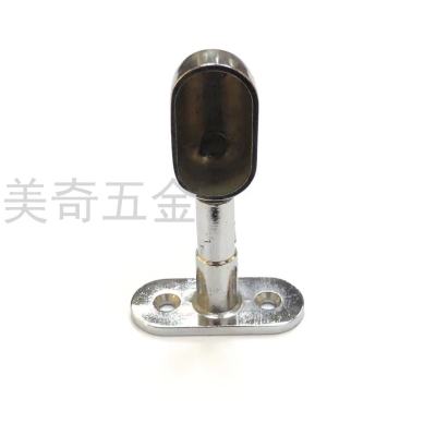 Oval Clothes Pipe Holder Fixed Seat Clothes Pole Wardrobe Flange Base Clothesline Pole Clothes Pole Base Zinc Alloy Flange Base Clothes-Hanging Tube