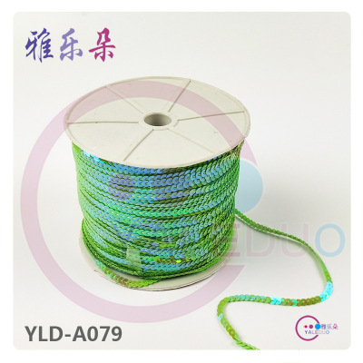 Yaleduo Sequin Roll 4mm Clothing Sequin Shoes and Hats  Accessories DIY Ornament 200 Yards Wire Roll