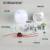 Plastic Aluminum LED Bulb Household Energy-Saving Sphere Lamp Indoor Luminaire E27 Screw Mouth a Bubble