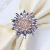 Hotel Flower Crystal Metal Napkin Ring Napkin Ring Napkin Ring Napkin Ring Alloy Mat Towel Ring Factory Wholesale