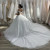 2021 Mid-Waist V-neck Champagne Fishtail White Lace off-Shoulder Small Trailing Tassel Wedding Dress Manufacturers Supply