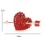 Hotel Tableware Valentine's Day Red One Arrow through Heart Napkin Ring Napkin Ring Napkin Ring Factory Wholesale