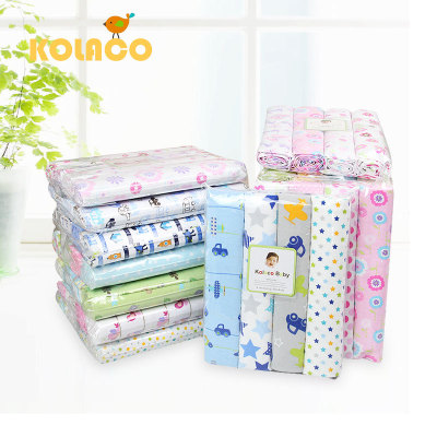 Cotton Flannel Flannel Cotton Flannel Baby Blanket Printed 4 Pack Baby's Blanket Blanket Bed Sheet