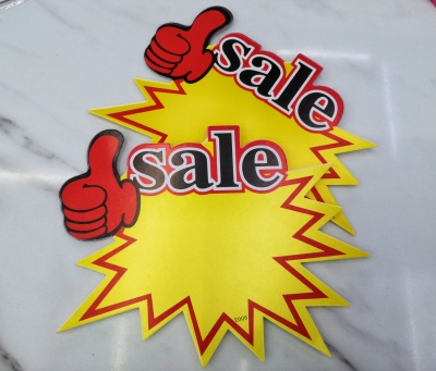 Pop Advertising Stickers Supermarket Price Promotion Stickers Blank Explosion Sticker Price Tag Label