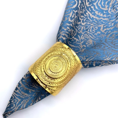 Hot Sale Creative Chinese Style Napkin Ring Metal Napkin Ring Hotel Wedding Table Napkin Ring Jewelry Ornaments