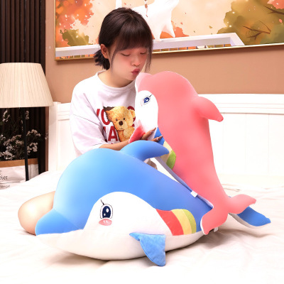 New Toys Cute Dolphin Doll Novelty Toys Dolphin Plush Toy Stall Pillow Custom Wholesale
