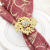 Foreign Trade Hotel Golden Leaves Napkin Ring Napkin Ring Napkin Ring Napkin Ring Alloy Flower Factory Wholesale