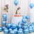 Factory Direct Sales 10-Inch 1.8G Metal Balloon Birthday Decoration Wedding Bedroom Background Wall Layout Chrome Color Balloon