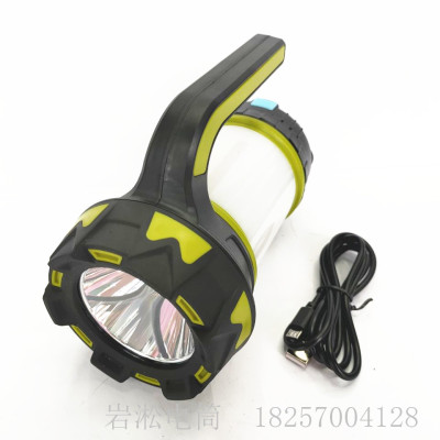 Cross-Border New Arrival Led Strong Light Searchlight Built-in Battery Charging Explosion-Proof Patrol Power Torch