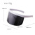 New Large Frame Integrated Privacy Laser Personalized Sunglasses Windproof Anti-Droplet Protective Mask Glasses