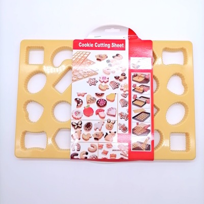 round Card Baking Mold Biscuit Mold 24-Hole Fruit Pattern 33*22 * 1cm Single Hole Diameter about 4cm