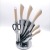 Knife Set Full Set Kitchen Cutlery Stainless Steel Household Kitchen Knife Kitchenware Combination Knife Set 8-Piece Spray Paint Handle