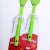 Silicone Kitchen Suit Green Plastic Handle Silicone Kitchenware Set 7-Piece Non-Stick Pan Ladel Tool Set