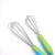 5-Wire Manual Egg Beater Silicon Pp Handle Thickened Stainless Steel Eggbeater Egg Beater Baking Tools Plastic Manual Egg Beater