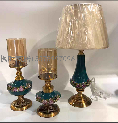 European Entry Lux Candlestick Candlestick Decoration Nordic Romantic Candlelight Dinner Props Chinese Style Household Dining Table Retro
