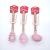 Silicone Kitchen Set Wooden Handle Silicone Kitchenware Set 5-Piece Non-Stick Pan Ladel Tool Set