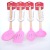 Silicone Kitchen Set Wooden Handle Silicone Kitchenware Set 8-Piece Non-Stick Pan Ladel Tool Set