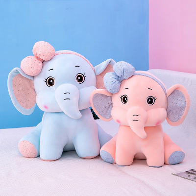 Factory Wholesale Plush Toys Pacify Baby Elephant Ragdoll Doll Elephant Doll Toy Stall Toy Pillow