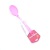 Silicone Kitchenware Pink Transparent Plastic Handle Silicone Kitchenware Set 8-Piece Non-Stick Pan Ladel Tool Set