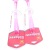 Silicone Kitchenware Pink Transparent Plastic Handle Silicone Kitchenware Set 8-Piece Non-Stick Pan Ladel Tool Set