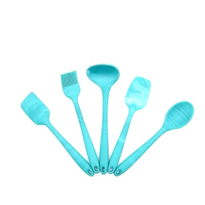 Baking One-Piece Small Marbling Full Silicone Cake Scraper High Temperature Resistance Butter Knife Non-Stick Spatula