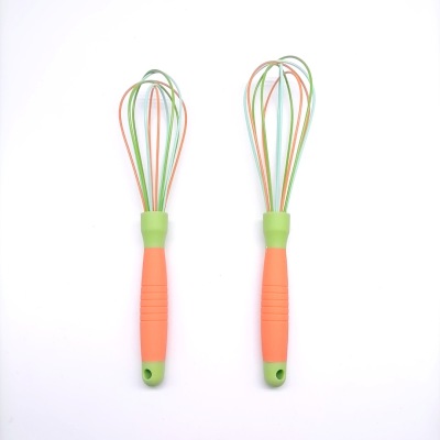 Manual Eggbeater Silicon Pp Silicone Handle Silicone Eggbeater Baking Tool Plastic Manual Eggbeater