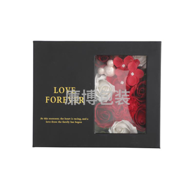 Valentine's Day Window Lipstick Jewelry Gift Box High-End Surprise Rose Soap Flower Box Watch Packaging Gift Box