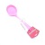 Silicone Kitchenware Pink Transparent Plastic Handle Silicone Kitchenware Set 8-Piece Non-Stick Pan Ladel Tool Set