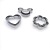 PVC Boxed Stainless Steel Cookie Cutter Baking Tool Irregular Cookie Cutter DIY Mold Set 3pc
