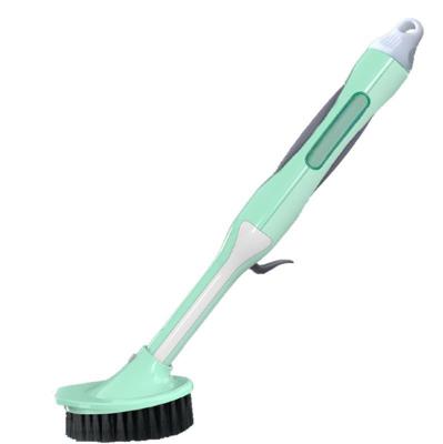 Fabulous Pot Cleaning Tool Dishwashing Brush Automatic Liquid Adding Long Handle Wok Brush Household Kitchen Cleaning Brush Washing Pot Removing Oil Stains