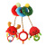 Baby Toy Car Hanging Rattle Infant Color Label Bed Winding Plush Toy Comforter Bed Winding in Stock Wholesale