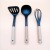 Wooden Handle Nylon Kitchenware 9-Piece Non-Stick Pan Cooking Ladel Egg Beater Soup Spoon Strainer Spaghetti Spoon Set