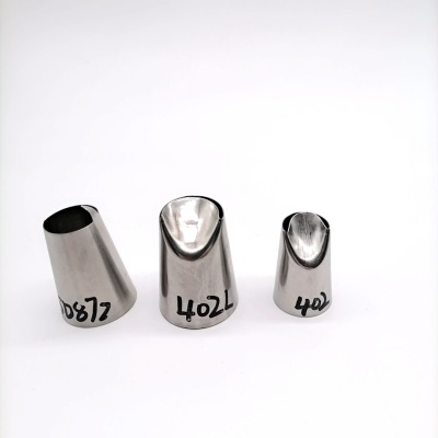 Seamless 304 Stainless Steel Mouth of Piping Device Longevity Peach Pastry Nozzle Cake Surrounding Border Pastry Nozzle