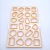 round Card Baking Mold Biscuit Mold 24-Hole Fruit Pattern 33*22 * 1cm Single Hole Diameter about 4cm