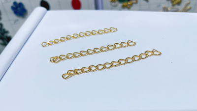18K Gold Plated Color Retention 5cm Extension Chain Lengthening Chain DIY
