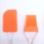 Large Silicone Brush Silicone Scraper 2-Piece Set Barbecue Oil Brush Cream Scraper for Baking Cake Scraper