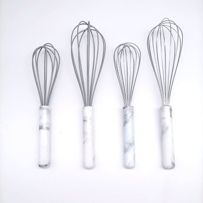 Five-Line Plastic Handle Stainless Steel Eggbeater Silicone Eggbeater Cream Blender Egg Blender