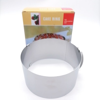 Color Box Package Cake Mold Stainless Steel Telescopic Mousse Mold Adjustable 6-12 Inch Multi-Layer Cake Mold Cake Surrounding Border