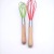 Stainless Steel Wooden Handle Color Egg Beater Household Silicone Egg Beater Kitchen Baking Tools Hand Stirring Rod