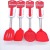 Silicone Kitchen Set Stainless Steel Handle Silicone Kitchenware Set 8-Piece Non-Stick Pan Ladel Tool Set